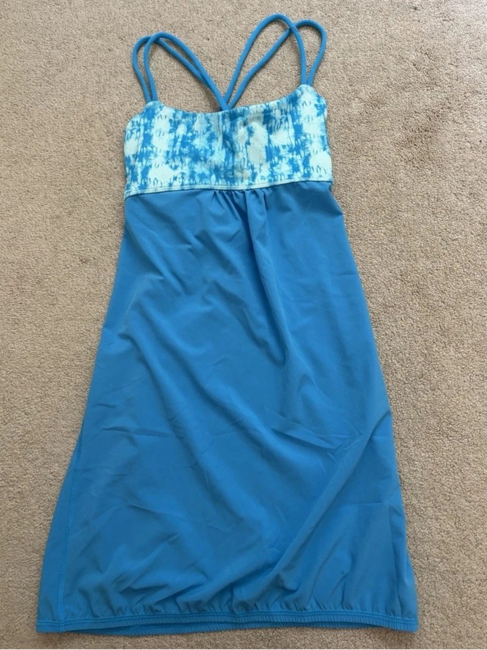 Ivivva Blue Tie-Dye Top Maxi Dress